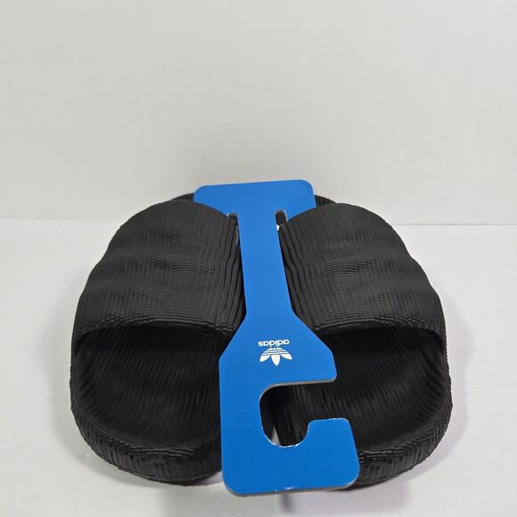 Adidas Adilette 22 Slides Black Scarlet Slip On Sandals Mens Size 12 NEW ID4925 main image 6